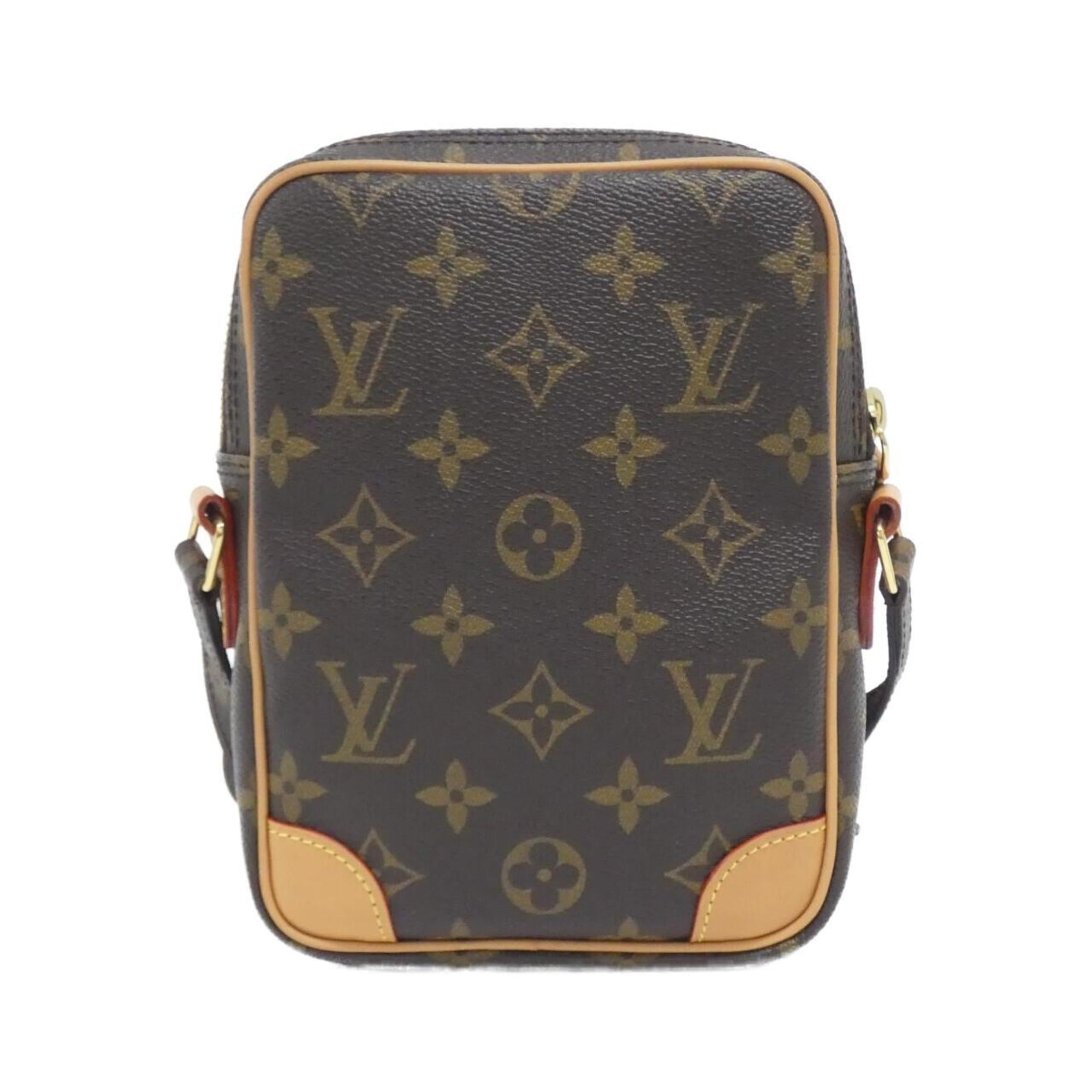 Louis Vuitton Marron Coated Canvas Shoulder Bag (Pre-Owned)