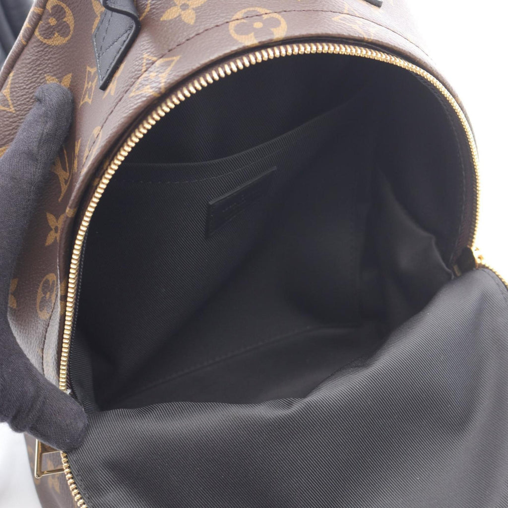 Louis Vuitton Black Brown Monogram Coated Canvas Backpack (Pre-Owned)