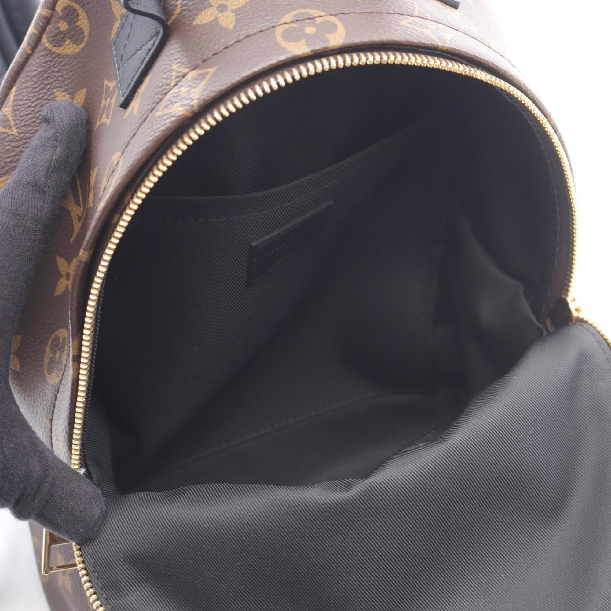 Louis Vuitton Black Brown Monogram Coated Canvas Backpack (Pre-Owned)
