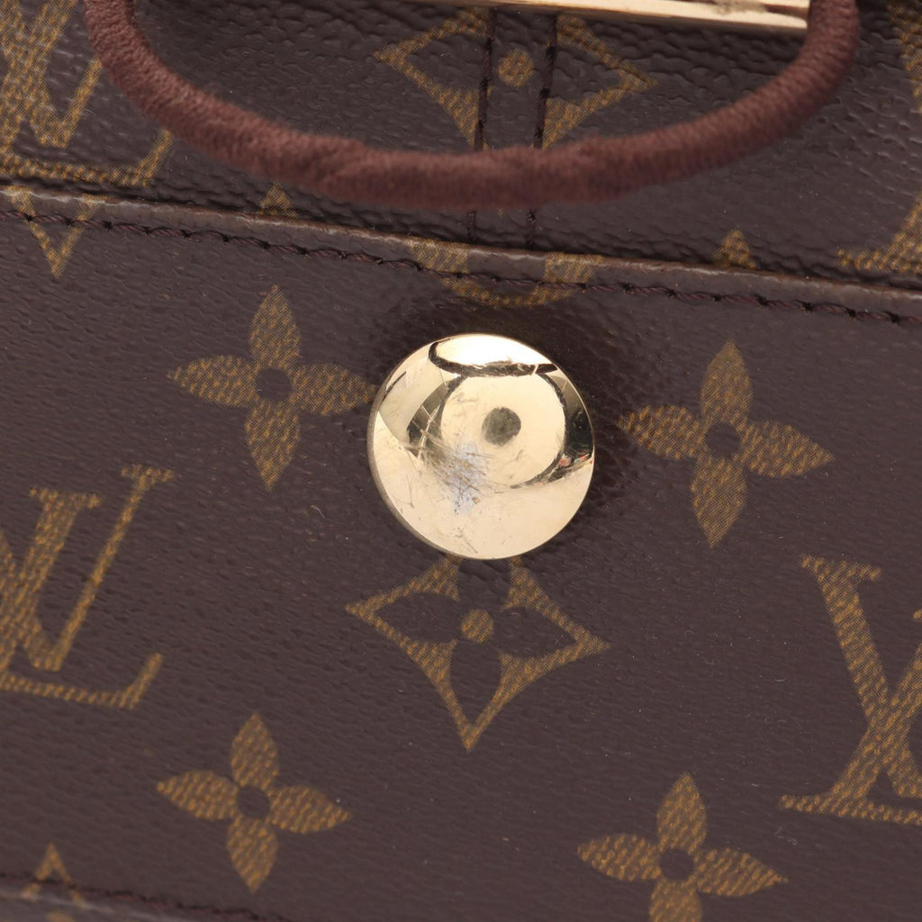 Louis Vuitton Brown Coated Canvas Leather Shoulder Bag (Pre-Owned)