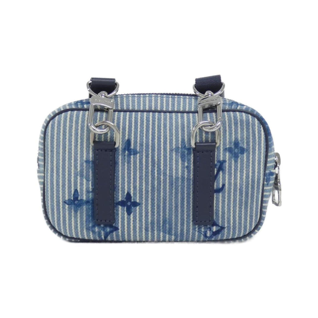 Louis Vuitton Navy Canvas Pochette Shoulder Bag (Pre-Owned)