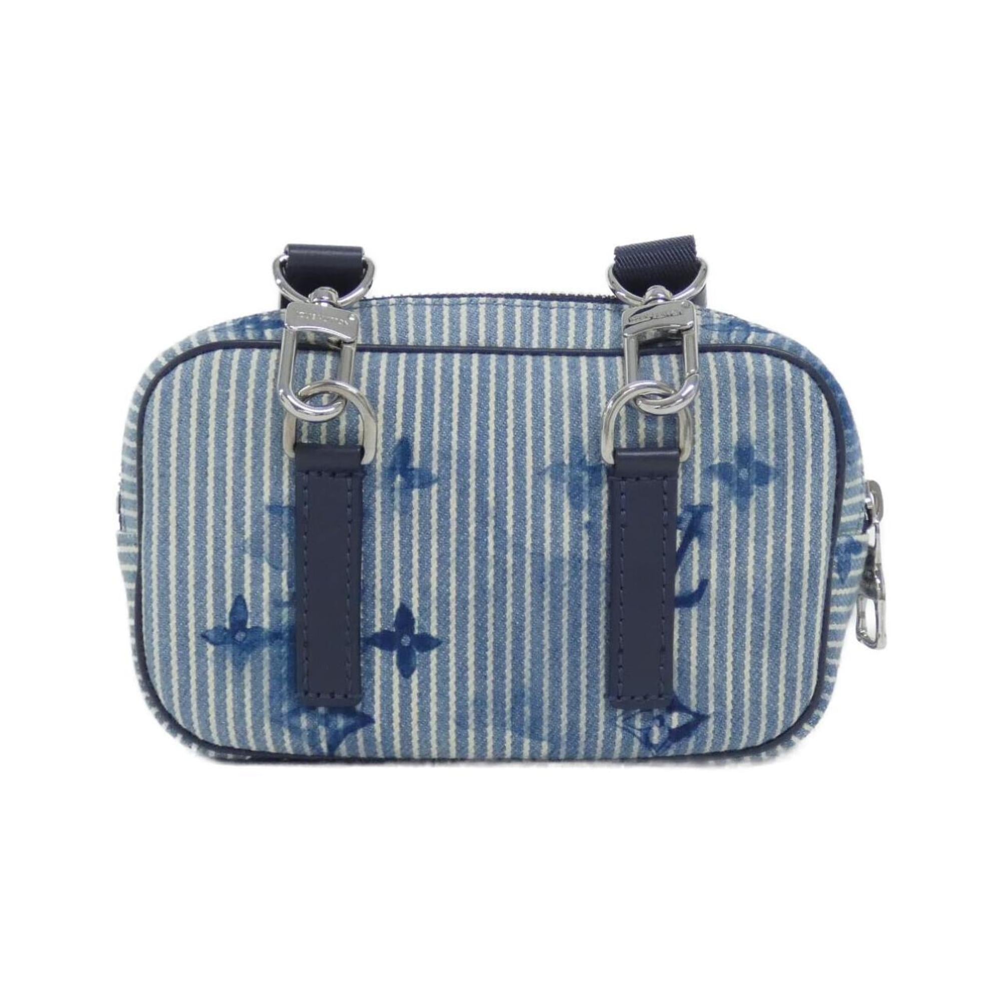 Louis Vuitton Navy Canvas Pochette Shoulder Bag (Pre-Owned)