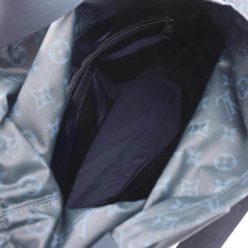 Louis Vuitton Black Multi-Color Navy Coated Canvas Leather Tote Bag (Pre-Owned)