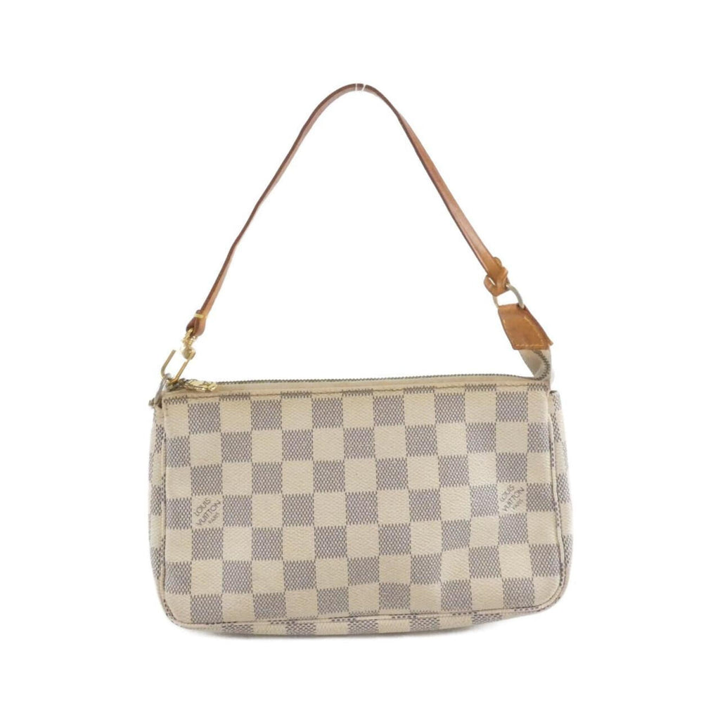 Louis Vuitton Azur Coated Canvas Pochette Pouch (Pre-Owned)