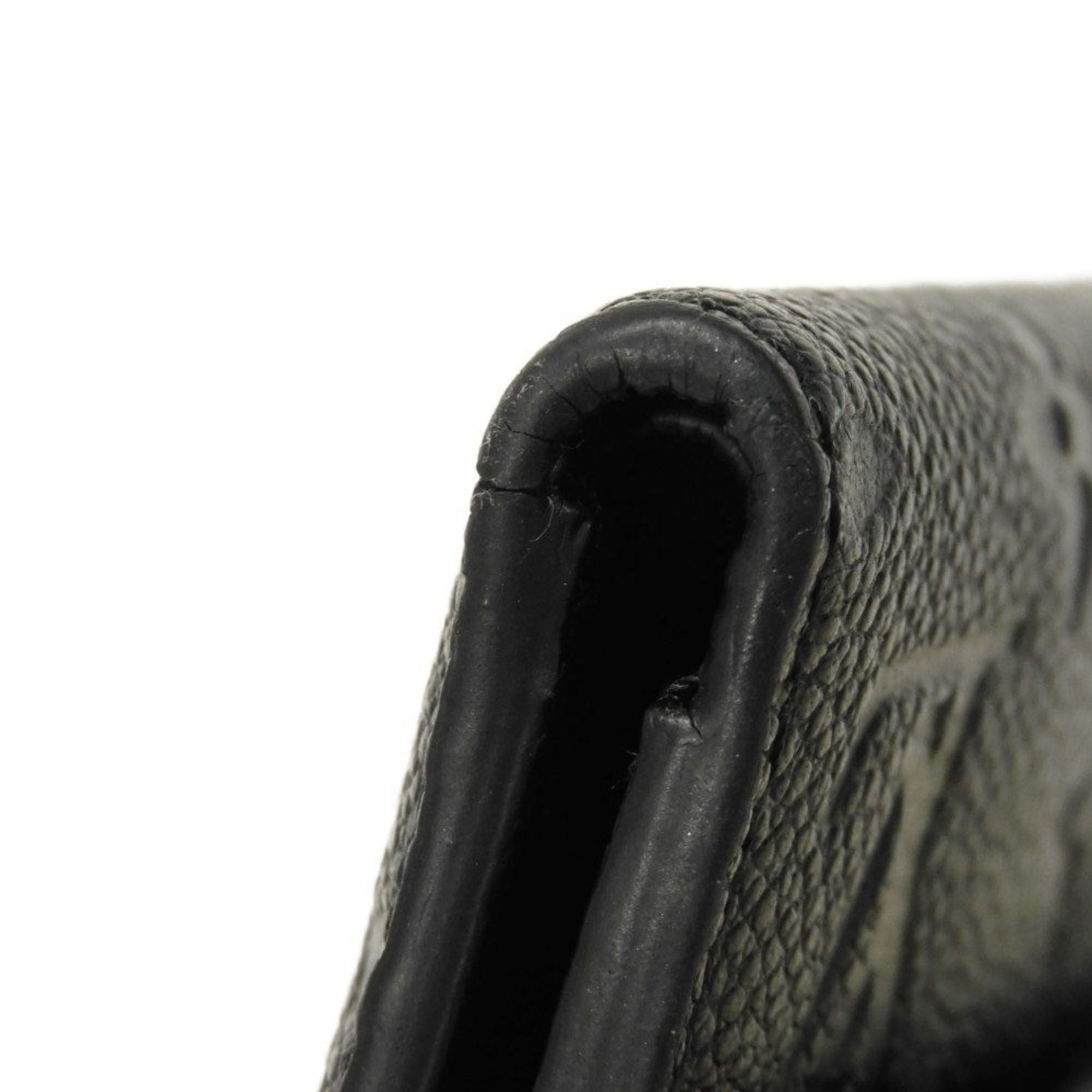 Louis Vuitton Monogram Empreinte Black Noir Monogram Empreinte Wallet (Tri-Fold) (Pre-Owned)