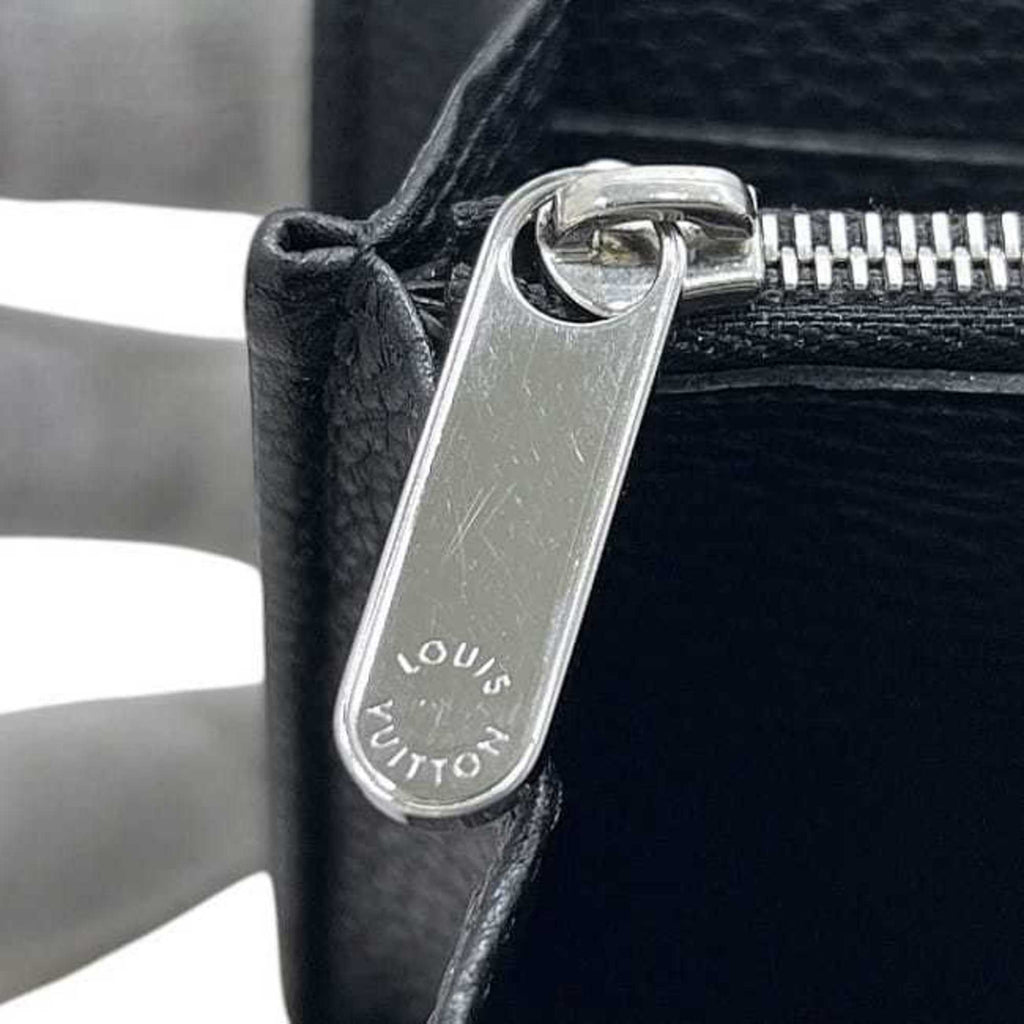 Louis Vuitton Black Monogram Noir Mahina Leather Long Wallet (Bi-Fold) (Pre-Owned)