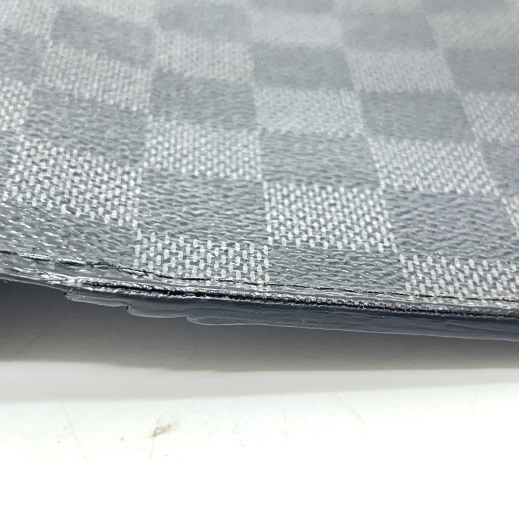 Louis Vuitton Black Damier Graphite Coin Purse/Coin Case (Pre-Owned)