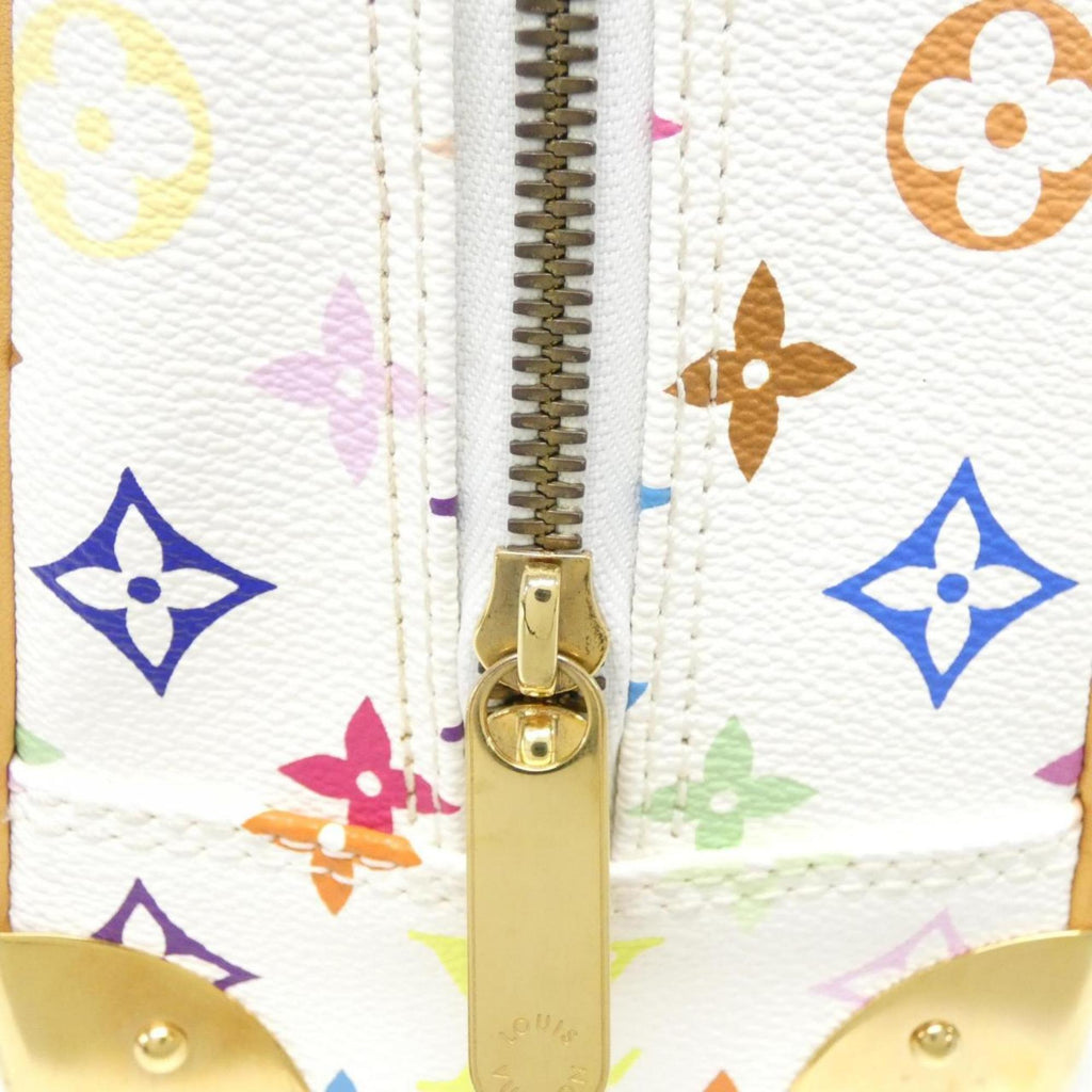 Louis Vuitton White Coated Canvas Handbag (Pre-Owned)
