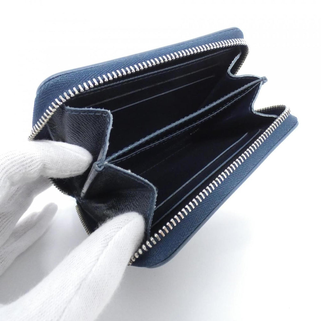 Louis Vuitton Blue Leather Coin Purse/Coin Case (Pre-Owned)