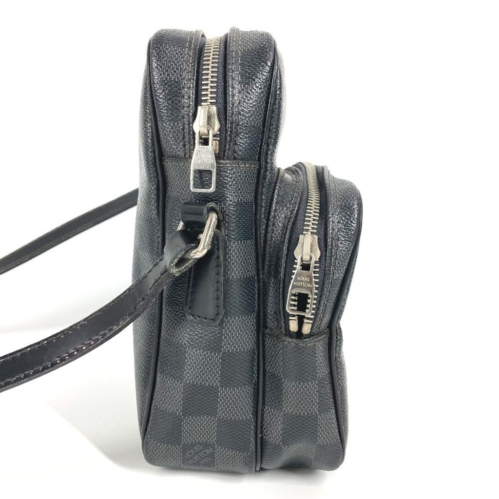 Louis Vuitton Black Damier Graphite Damier Graphite Pochette Shoulder Bag (Pre-Owned)