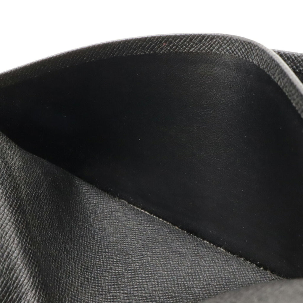 Louis Vuitton Ardoise Black Taiga Leather Leather Long Wallet (Bi-Fold) (Pre-Owned)