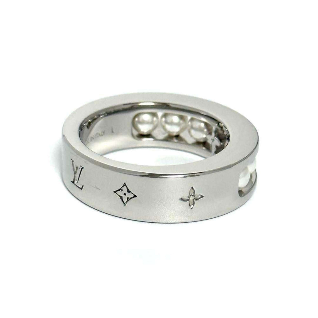 Louis Vuitton Silver 925 Band Ring (Pre-Owned)