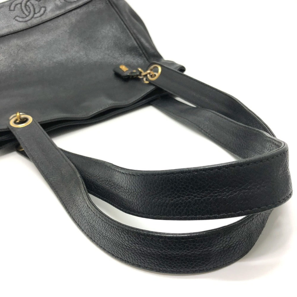Vintage Open Chain Tote Caviar Medium
