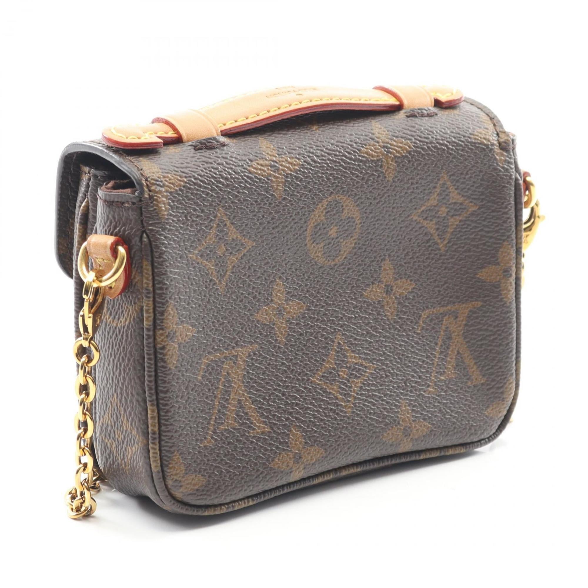 Louis Vuitton Brown Monogram Leather Handbag (Pre-Owned)