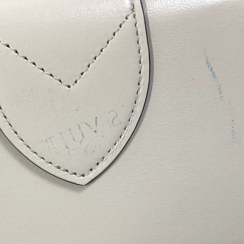 Louis Vuitton White Leather Wallet (Tri-Fold) (Pre-Owned)