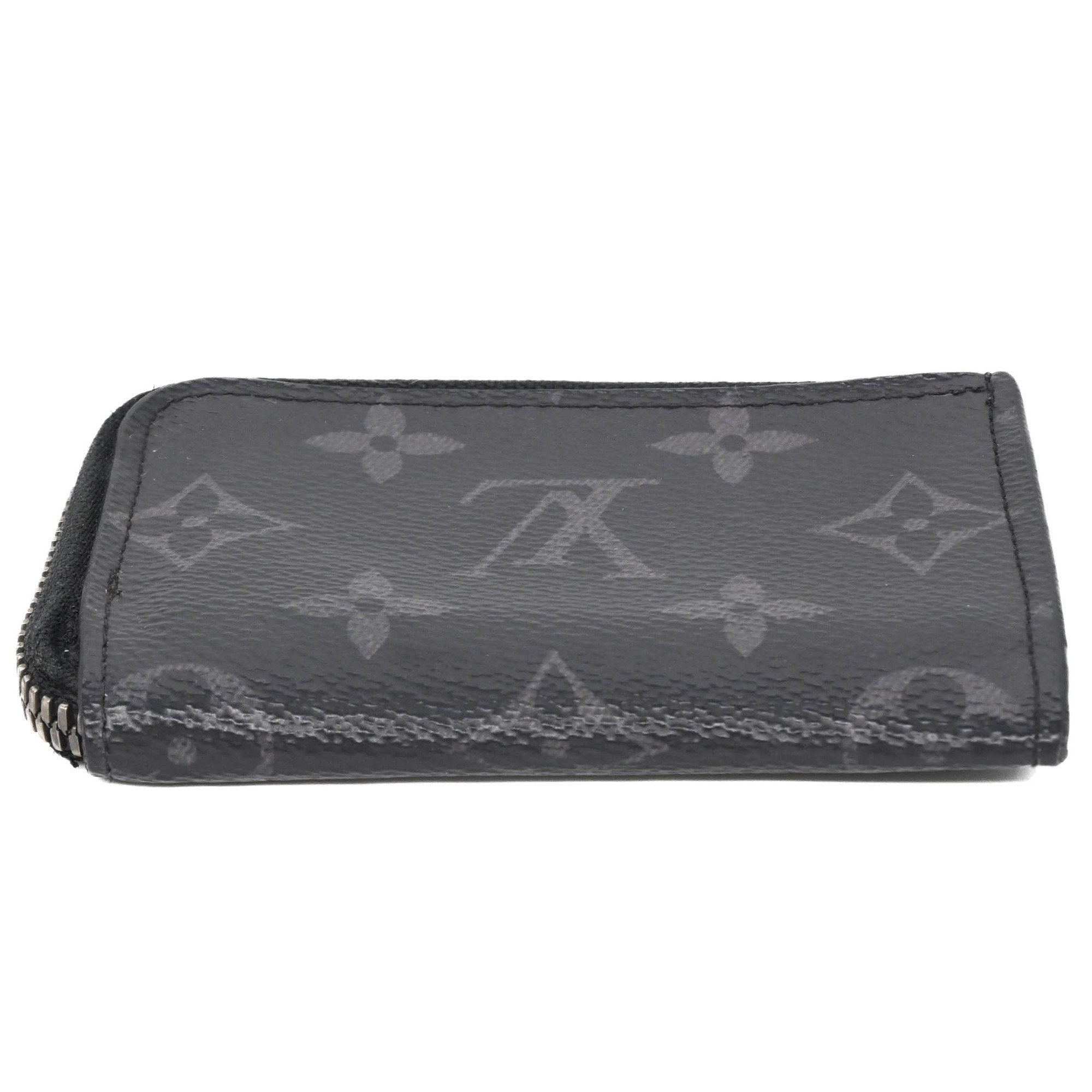 Louis Vuitton Black Monogram Eclipse Monogram Eclipse Coin Purse/Coin Case (Pre-Owned)