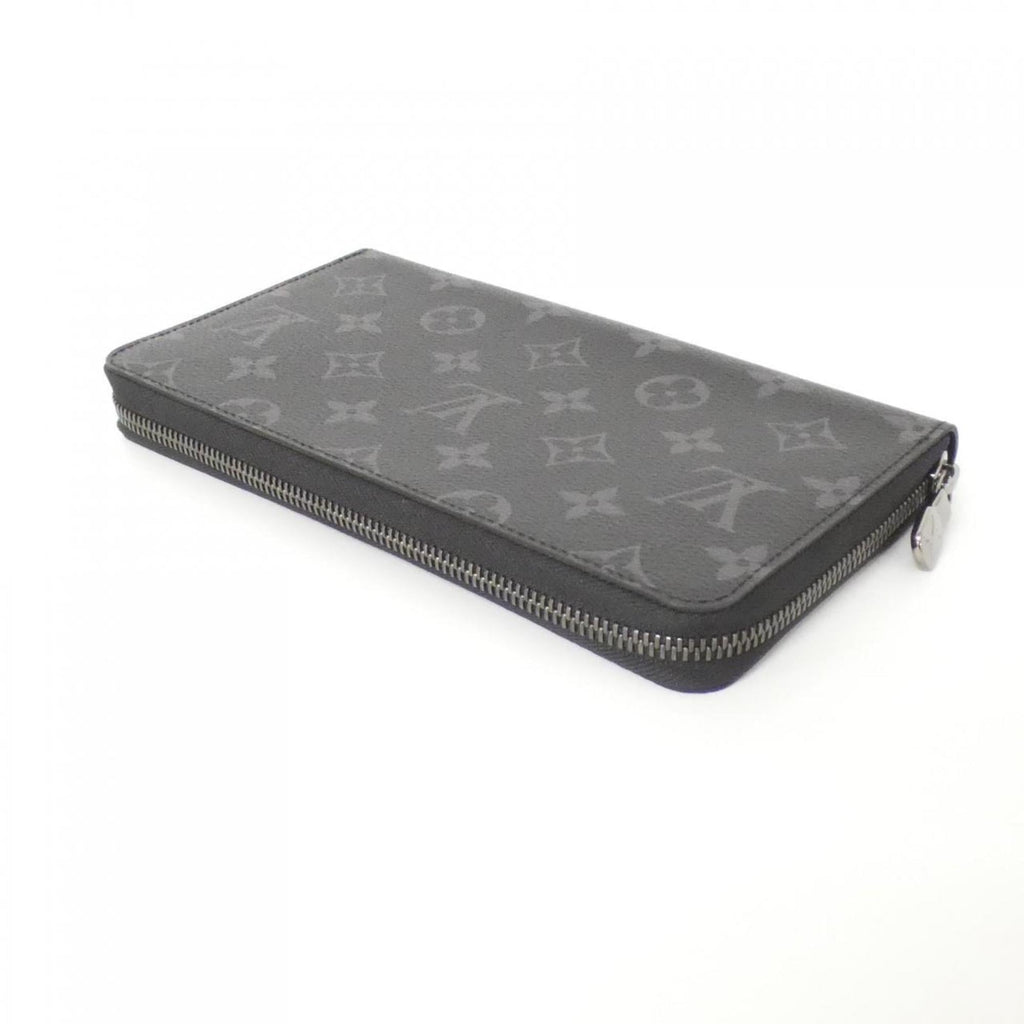 Louis Vuitton Black Coated Canvas Long Wallet (Bi-Fold) (Pre-Owned)