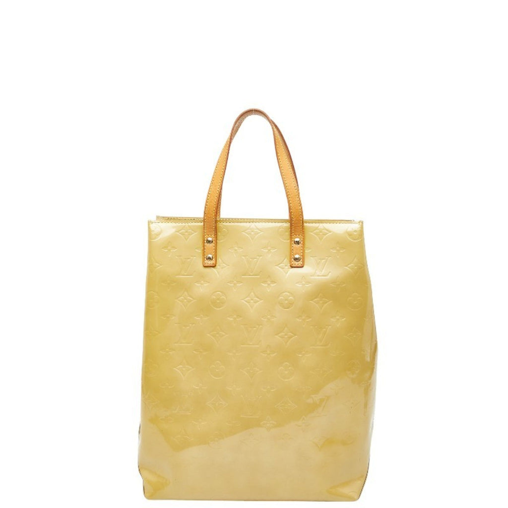 Louis Vuitton Beige Monogram Vernis Handbag Tote Bag (Pre-Owned)