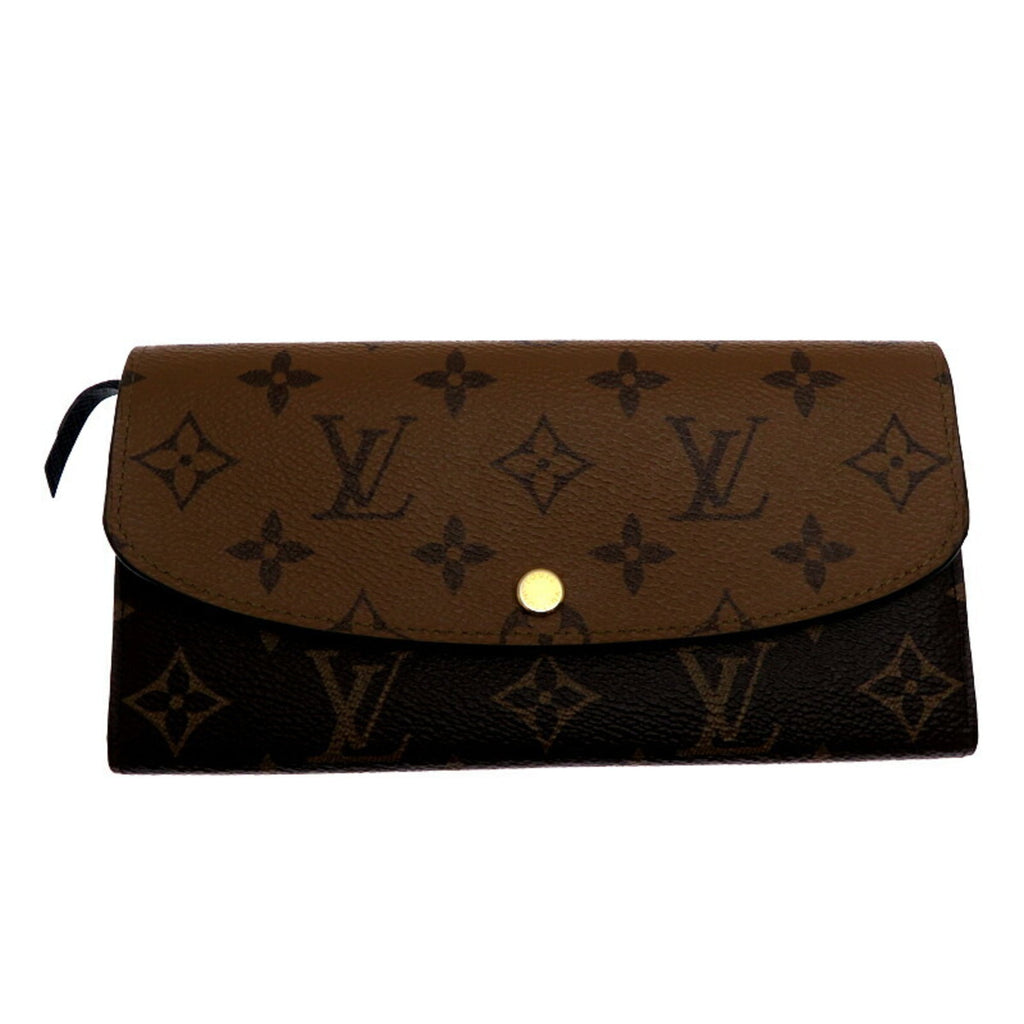 Louis Vuitton Brown Monogram Reverse Long Wallet (Tri-Fold) (Pre-Owned)