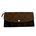 Louis Vuitton Brown Monogram Reverse Long Wallet (Tri-Fold) (Pre-Owned)