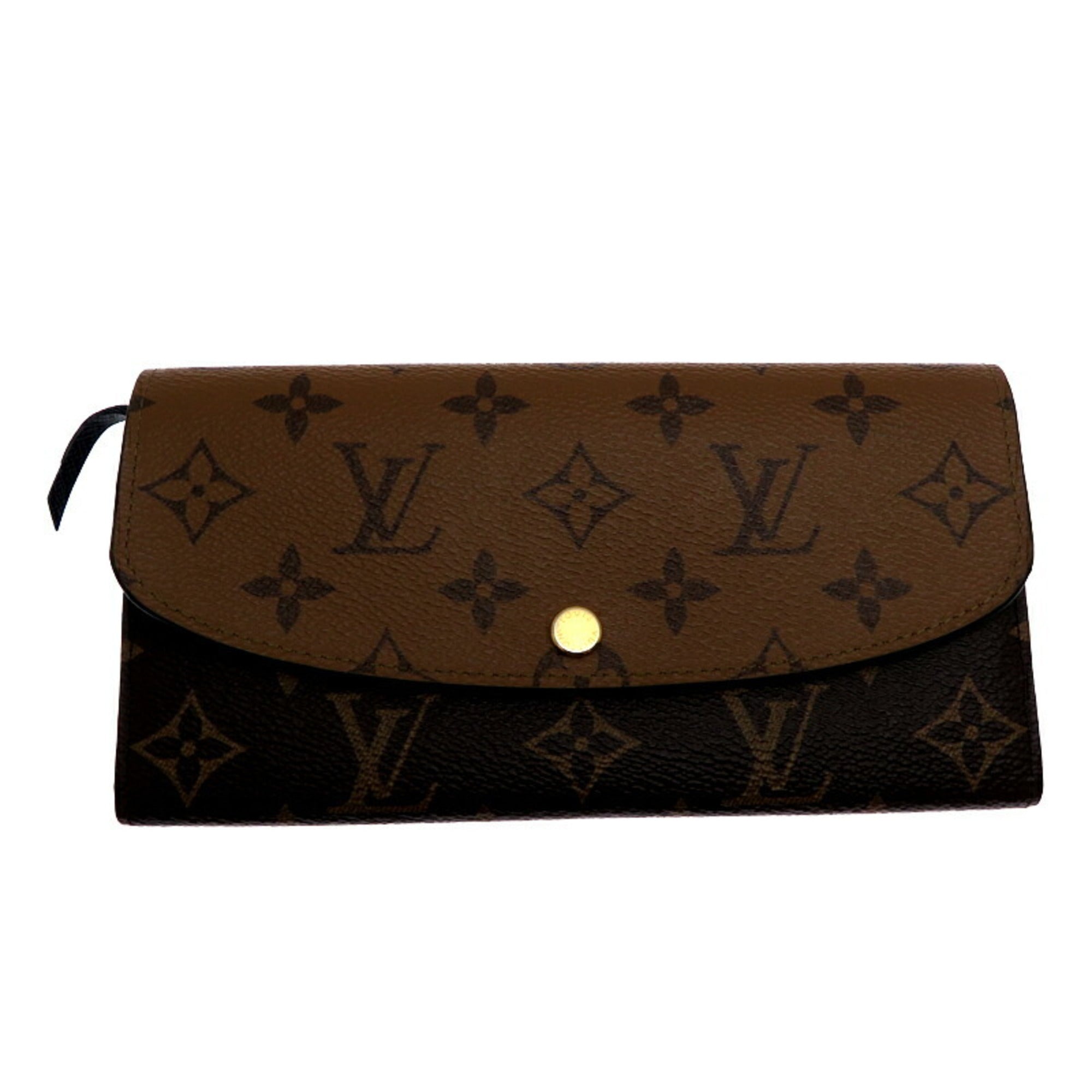 Louis Vuitton Brown Monogram Reverse Long Wallet (Tri-Fold) (Pre-Owned)