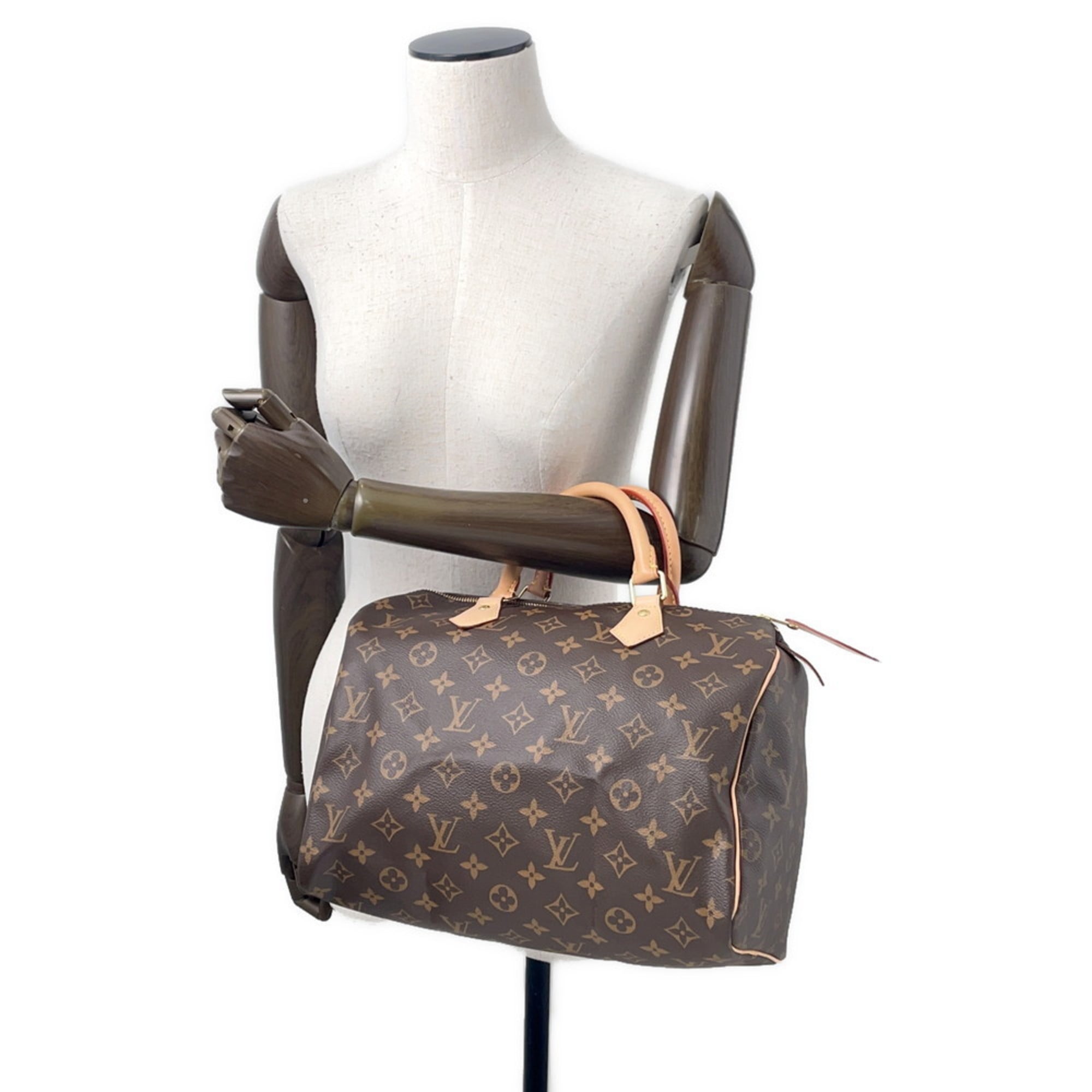 Louis Vuitton Brown Monogram Monogram Boston Bag Handbag (Pre-Owned)
