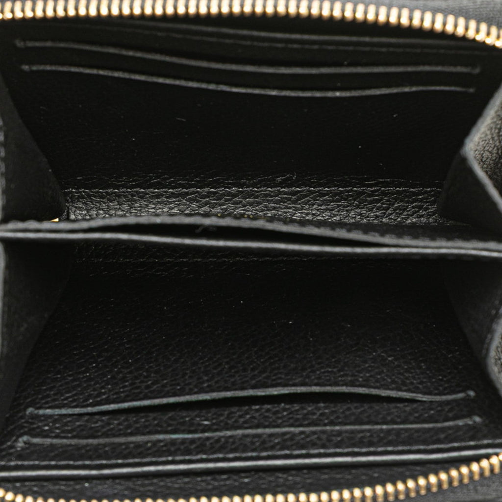 Louis Vuitton Black Noir Leather Coin Purse/Coin Case (Pre-Owned)