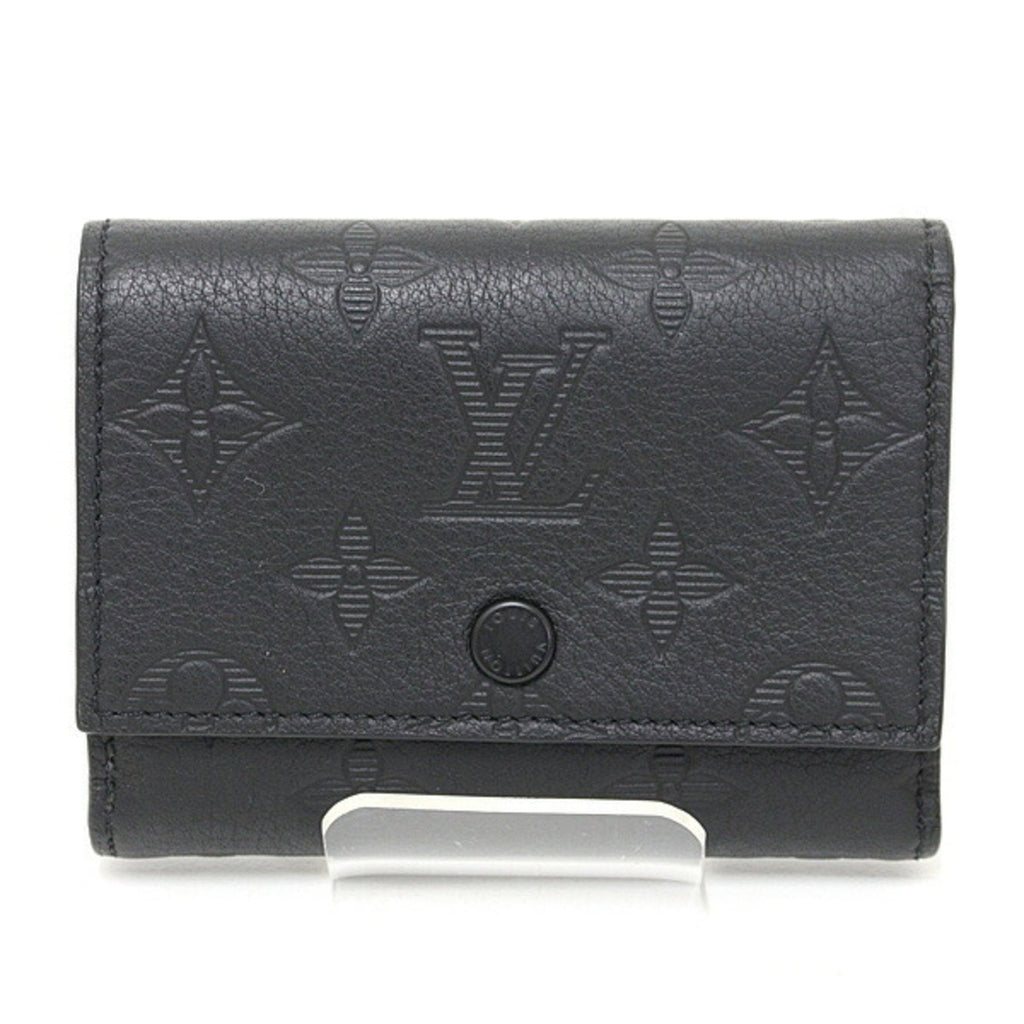 Louis Vuitton Monogram Shadow Black Monogram Shadow Wallet (Tri-Fold) (Pre-Owned)
