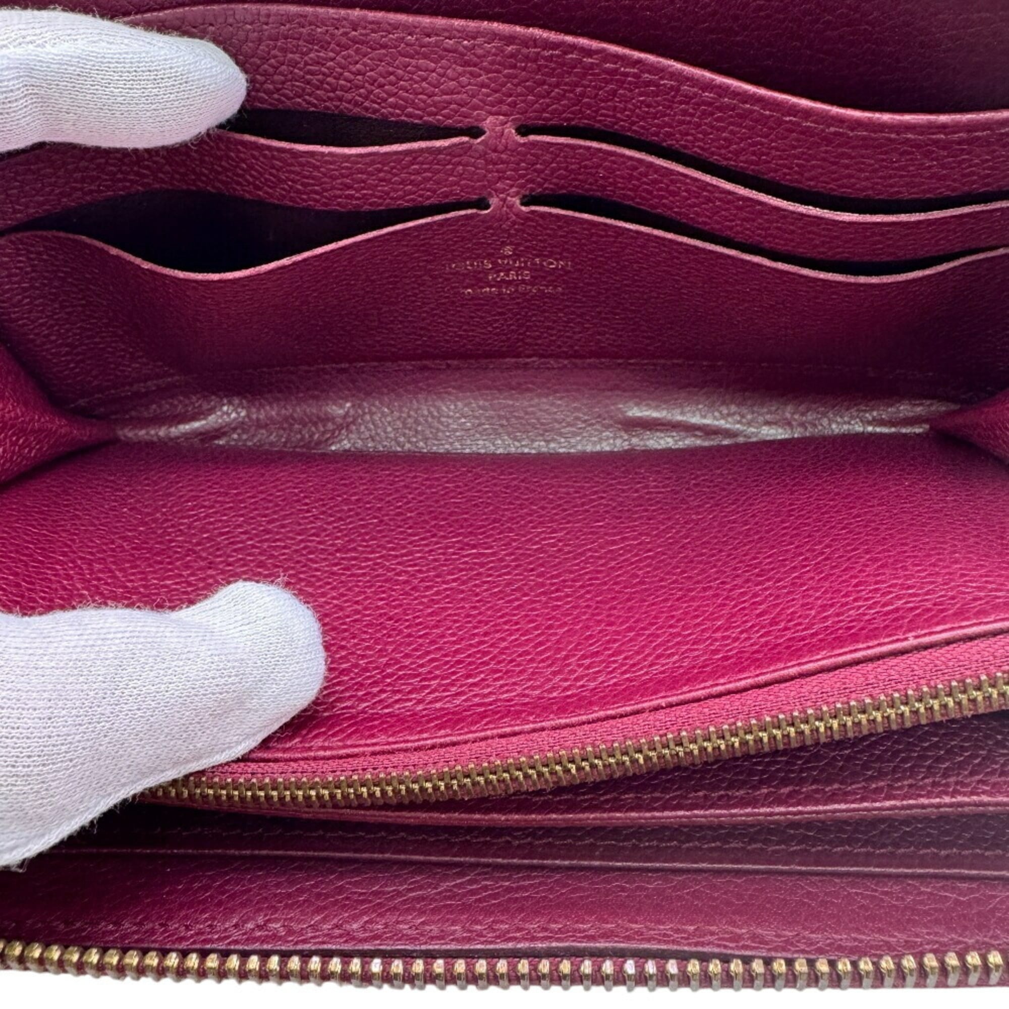 Louis Vuitton Aurore Leather Long Wallet (Bi-Fold) (Pre-Owned)