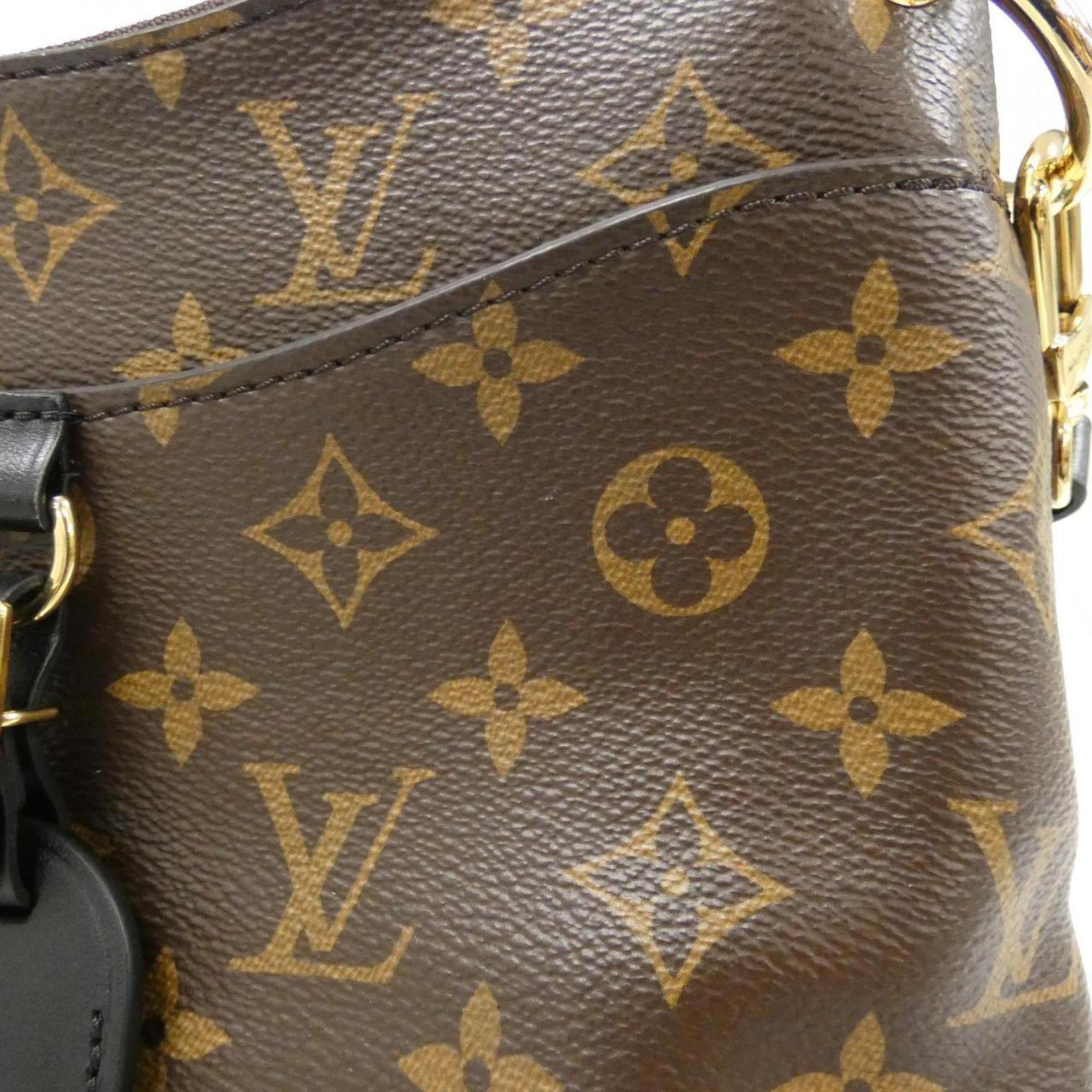 Louis Vuitton Black Marron Coated Canvas Shoulder Bag (Pre-Owned)