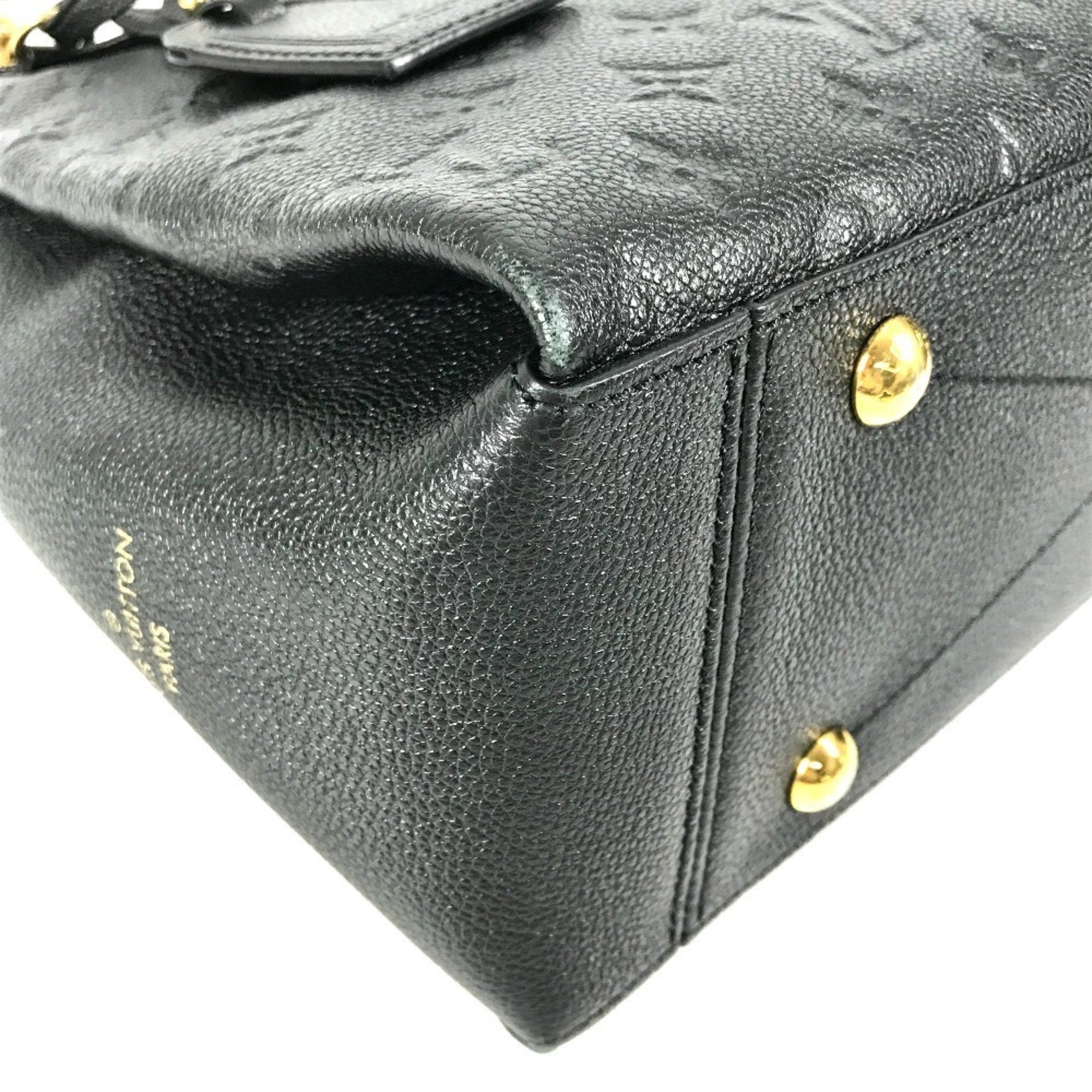Louis Vuitton Black Noir Monogram Empreinte Shoulder Bag Tote Bag (Pre-Owned)
