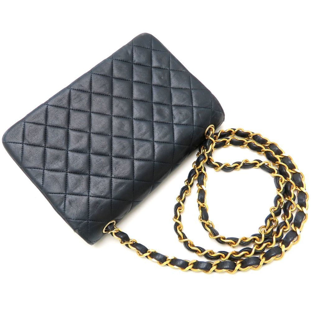 Vintage CC Chain Flap Bag Quilted Lambskin Mini