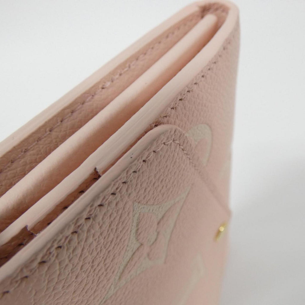Louis Vuitton Monogram Empreinte Blanc Rose Leather Long Wallet (Bi-Fold) (Pre-Owned)