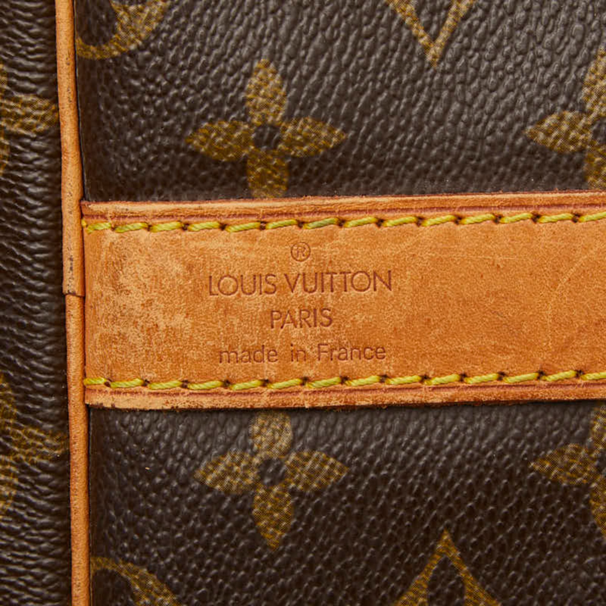 Louis Vuitton Brown Pvc Leather Boston Bag Shoulder Bag (Pre-Owned)
