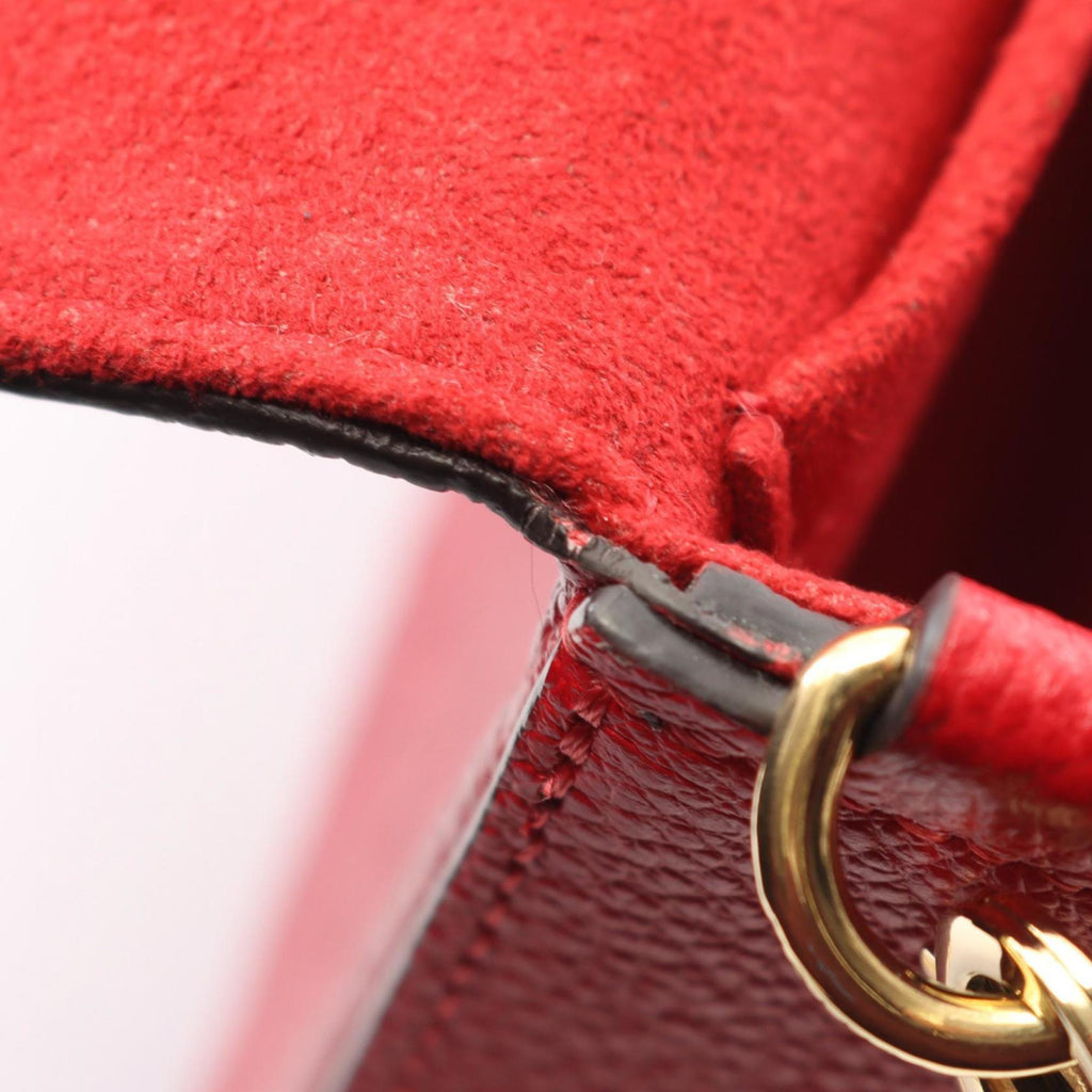 Louis Vuitton Red Color Rouge Monogram Empreinte Leather Pochette Shoulder Bag (Pre-Owned)