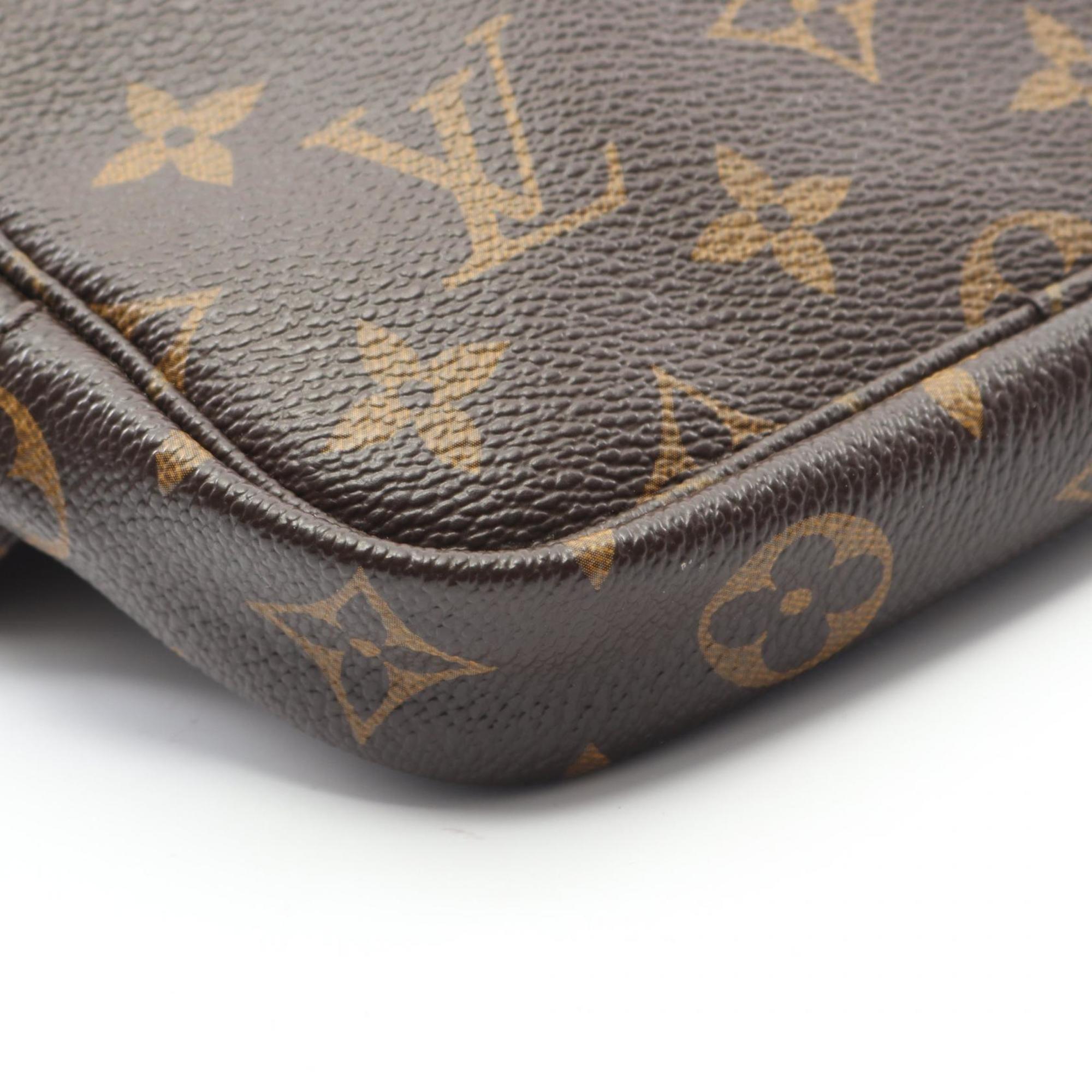 Louis Vuitton Brown Coated Canvas Leather Fanny Pack (Pre-Owned)