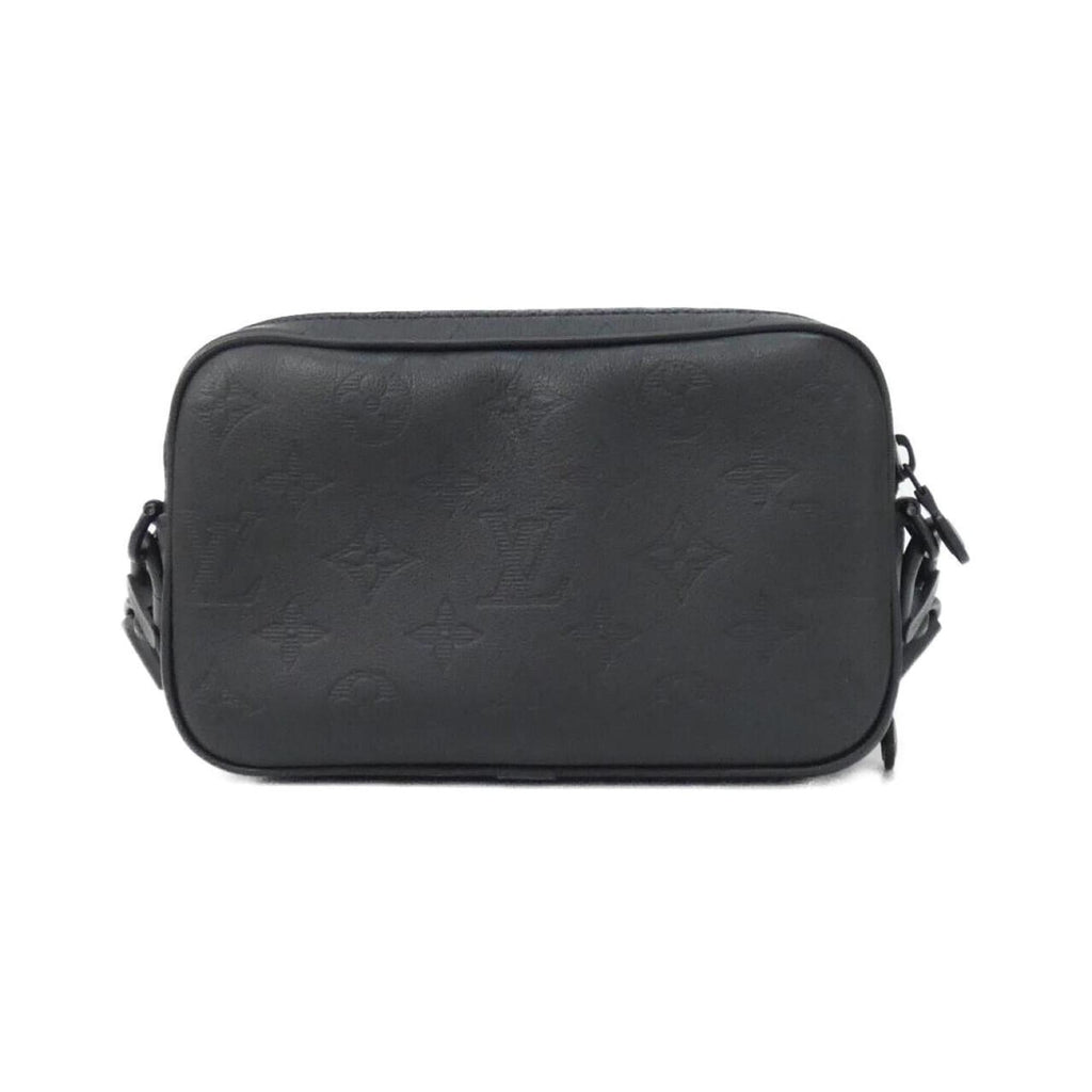 Louis Vuitton Black Leather Shoulder Bag (Pre-Owned)