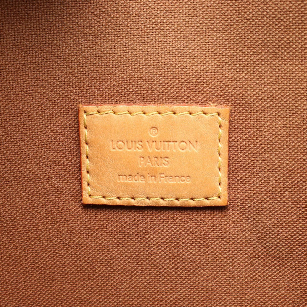 Louis Vuitton Brown Coated Canvas Leather Tote Bag (Pre-Owned)