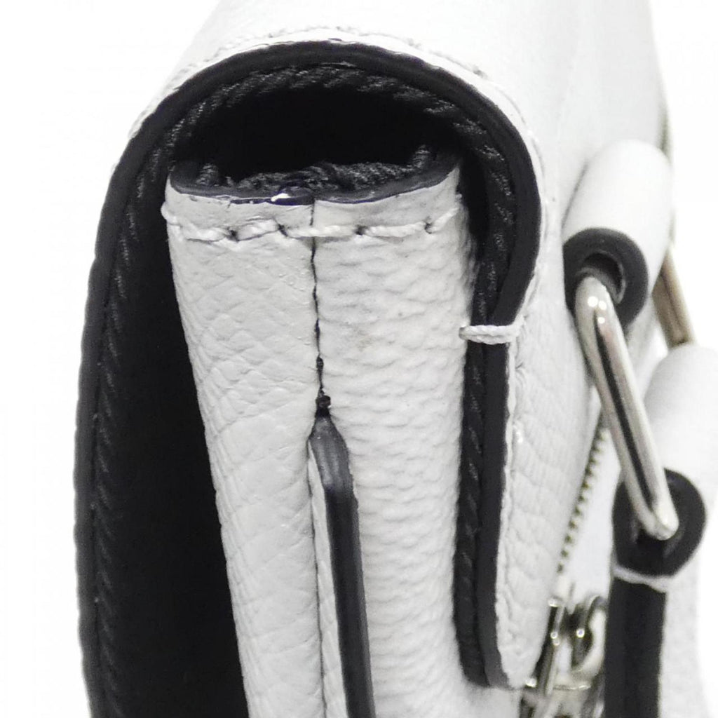 Louis Vuitton White Coated Canvas Shoulder Bag (Pre-Owned)