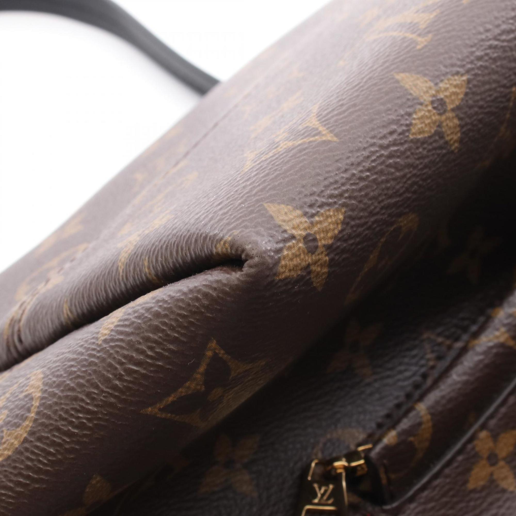 Louis Vuitton Black Brown Noir Coated Canvas Leather Backpack (Pre-Owned)