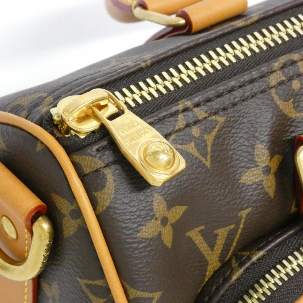 Louis Vuitton Marron Coated Canvas Boston Bag (Pre-Owned)