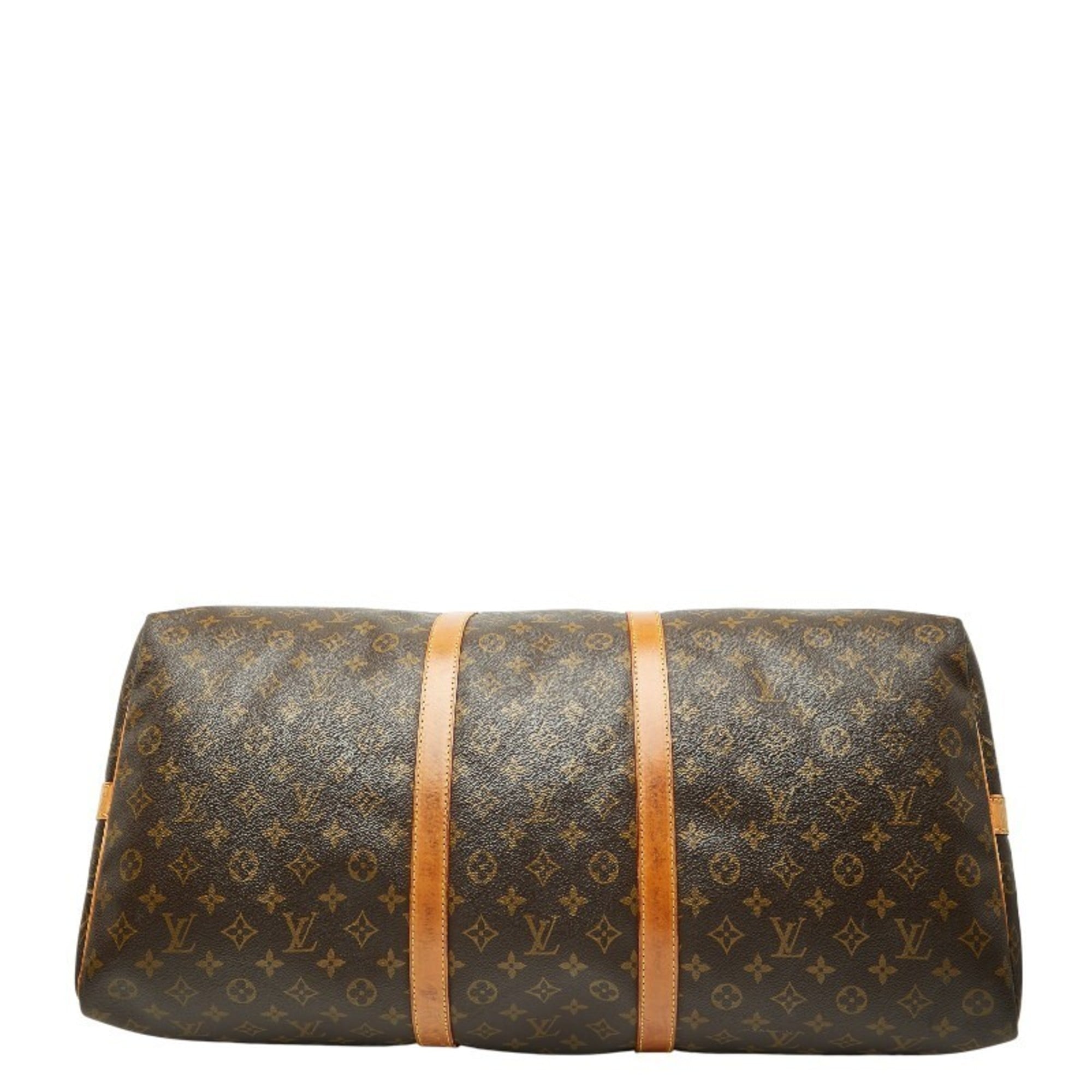 Louis Vuitton Monogram Brown Pvc Leather Boston Bag Shoulder Bag (Pre-Owned)