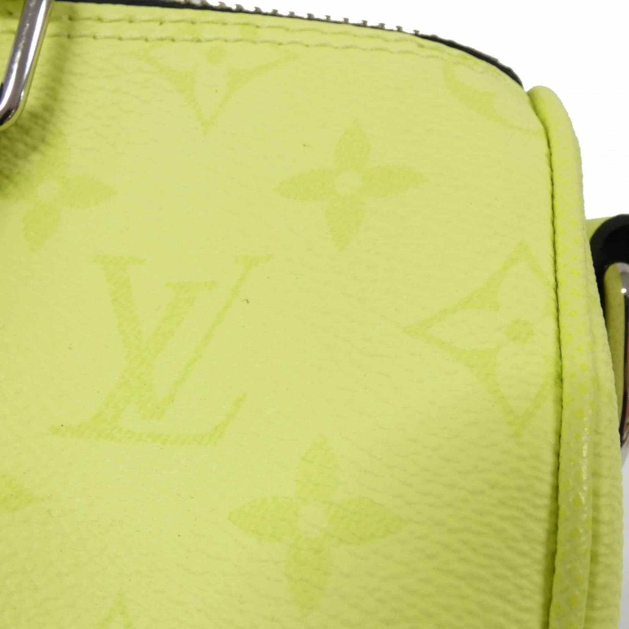 Louis Vuitton Citron Jaune Yellow Coated Canvas Leather Boston Bag (Pre-Owned)