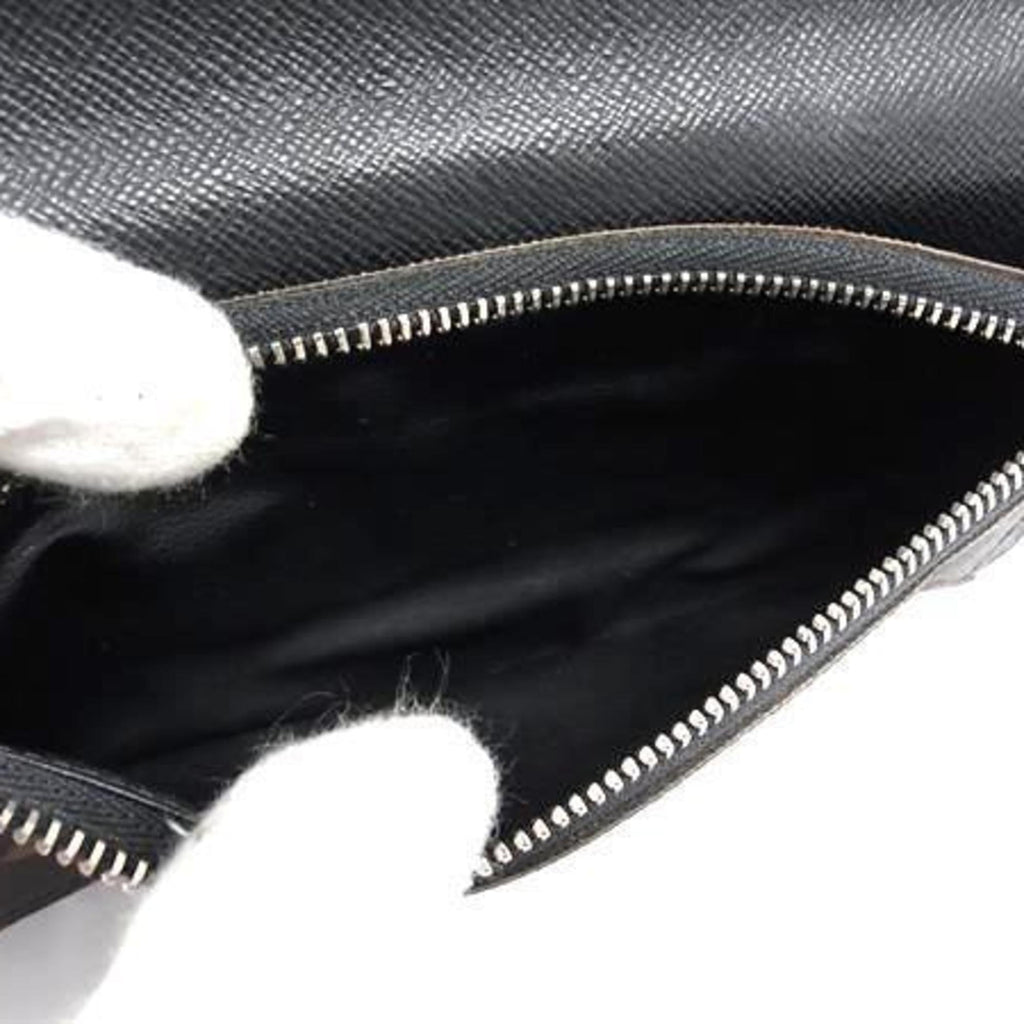 Louis Vuitton Monogram Macassar Black Brown Pvc Leather Long Wallet (Bi-Fold) (Pre-Owned)
