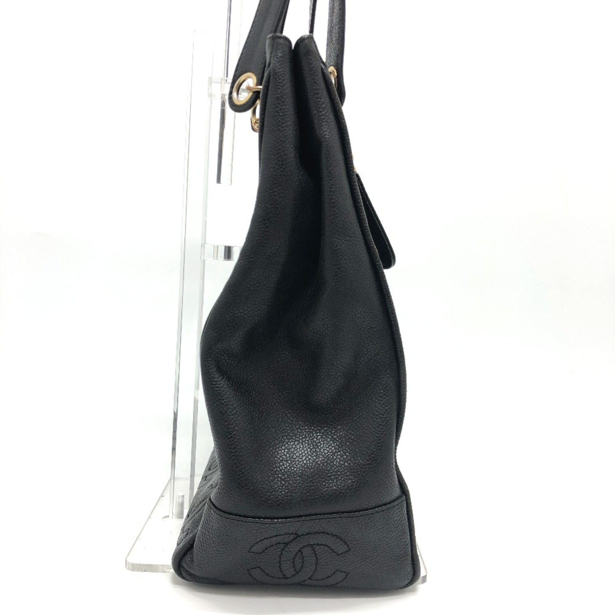 Vintage Open Chain Tote Caviar Medium