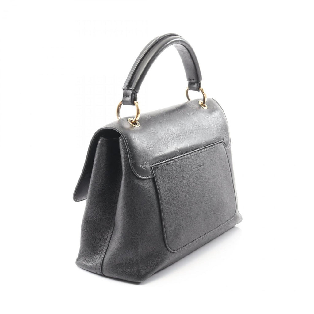 Louis Vuitton Black Leather Handbag (Pre-Owned)
