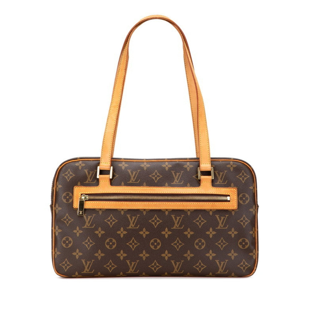 Louis Vuitton Monogram Brown Pvc Leather Handbag Shoulder Bag (Pre-Owned)
