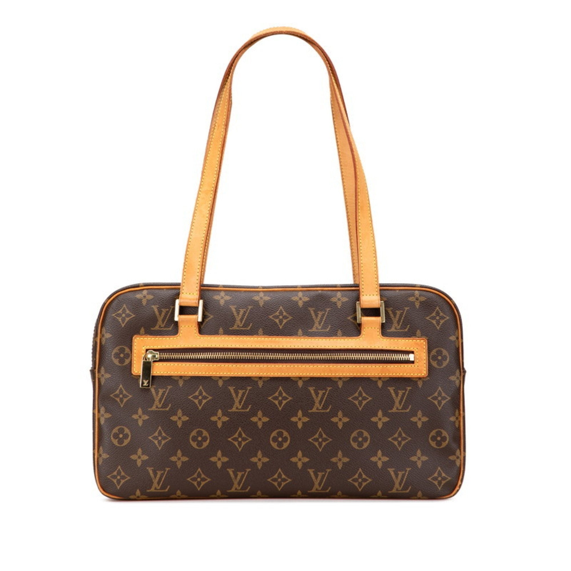 Louis Vuitton Monogram Brown Pvc Leather Handbag Shoulder Bag (Pre-Owned)
