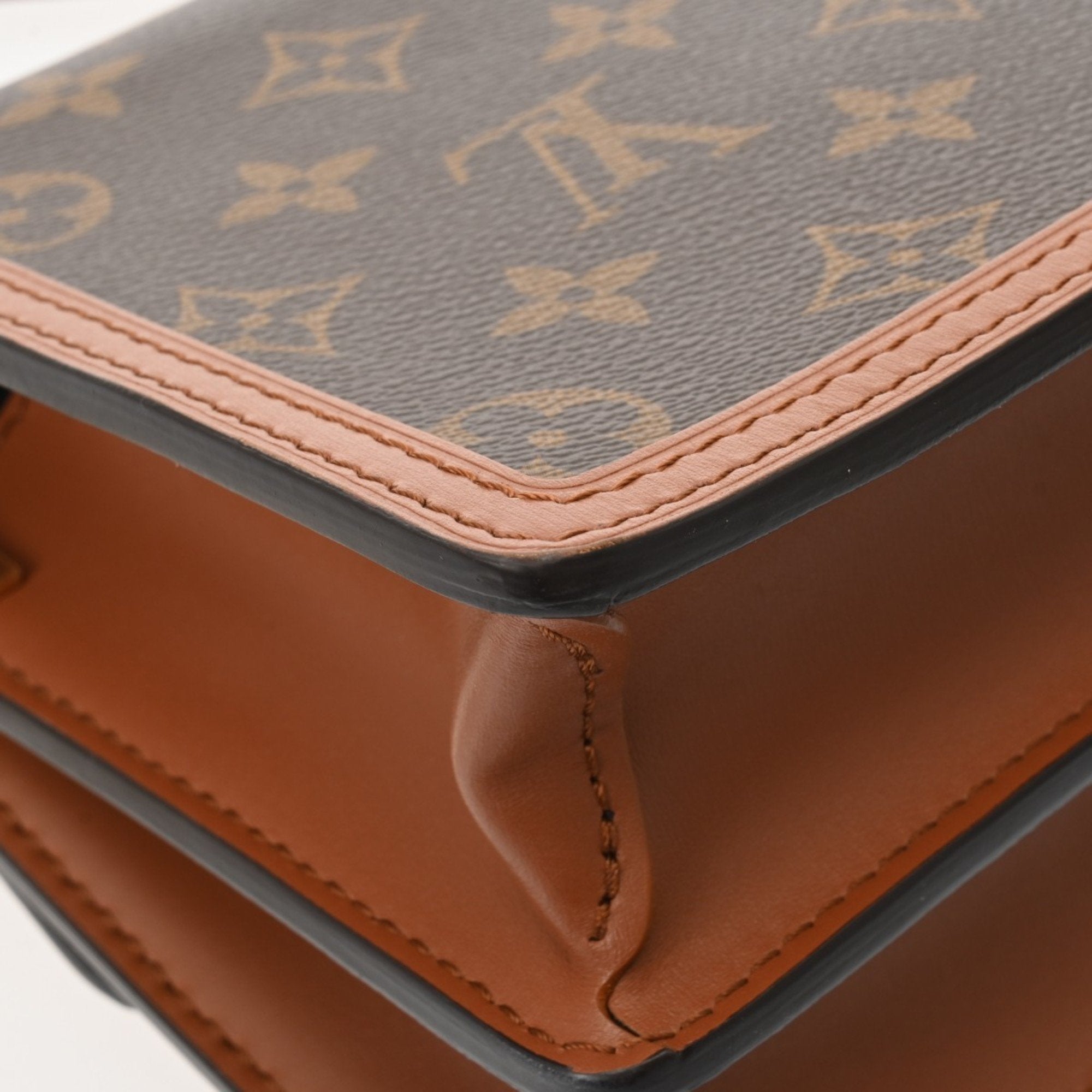 Louis Vuitton Brown Monogram Canvas Shoulder Bag (Pre-Owned)
