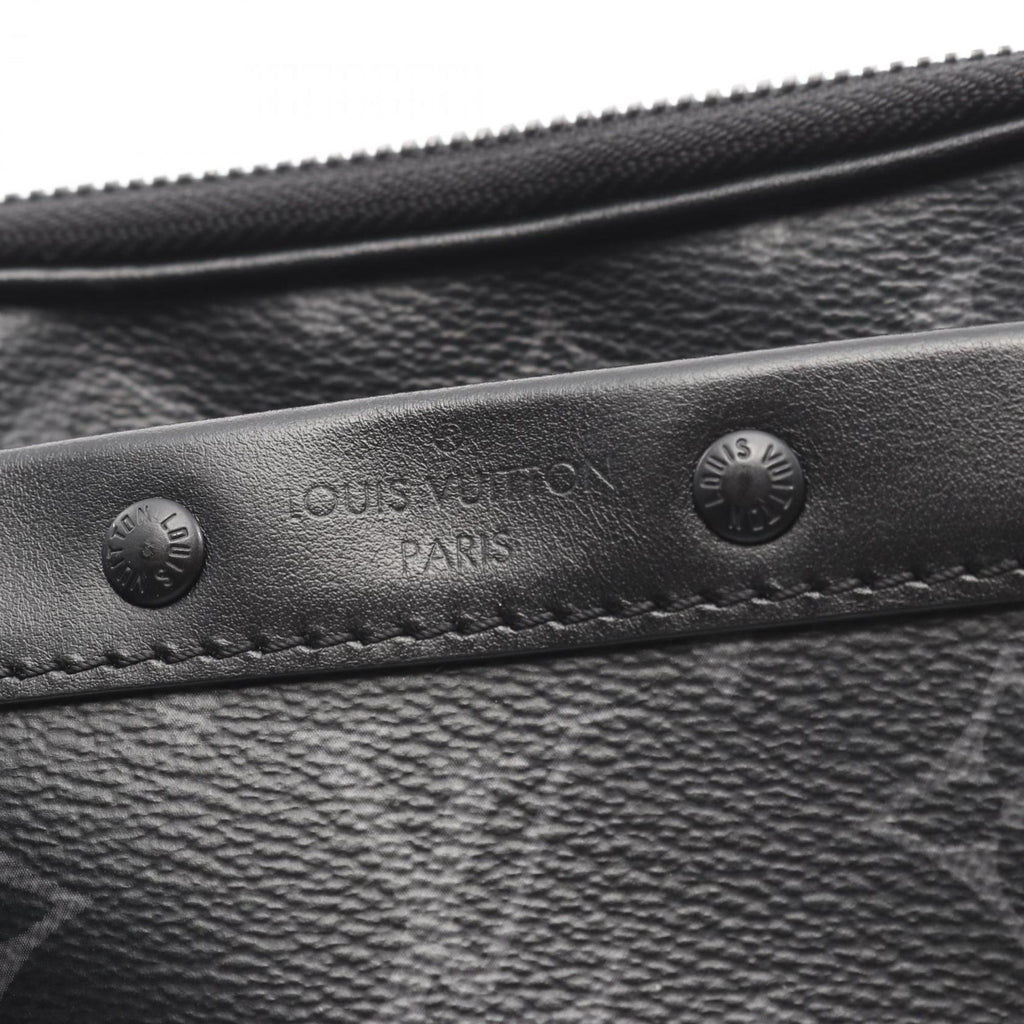 Louis Vuitton Black Coated Canvas Shoulder Bag (Pre-Owned)